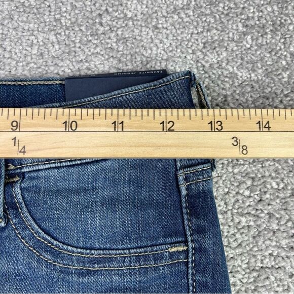 Gap Favorite Jegging Women's 25 Blue Skinny Mid-Rise Dark Distressed Jeans - Picture 9 of 13